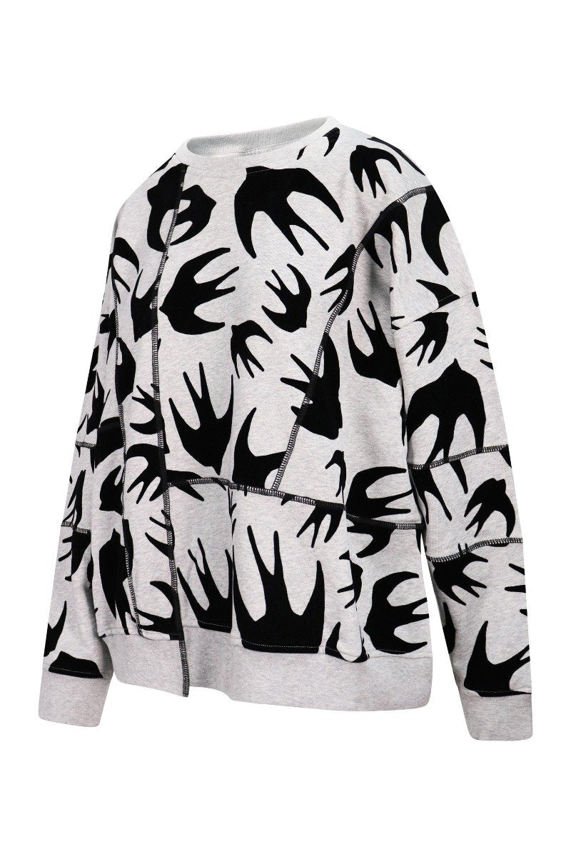 Swallow Sweatshirt Women Fashion MCQ Cotton Long Sleeve Casual Top Design