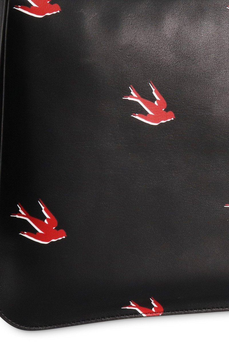 Deco Swallow Pouch Calf Leather Women Men Unisex Bags Pouch Fashion 