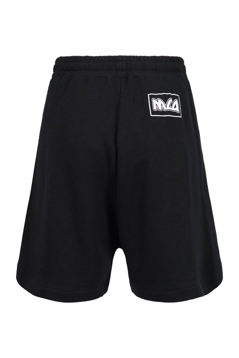 Metal Mcq Logo Sweatshort Men Fashion Cotton Shorts Casual Sport Elastic