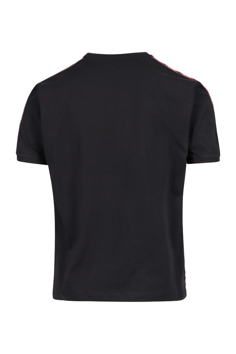 Mcq Logo Taping T-Shirt Men Fashion Cotton Short-Sleeve Casual Tee Wear