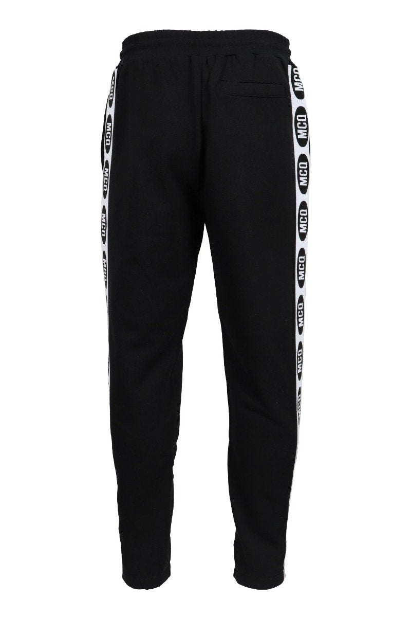 Mcq Logo Taping Sweatpant Men Fashion Cotton Long Casual Sport Elastic