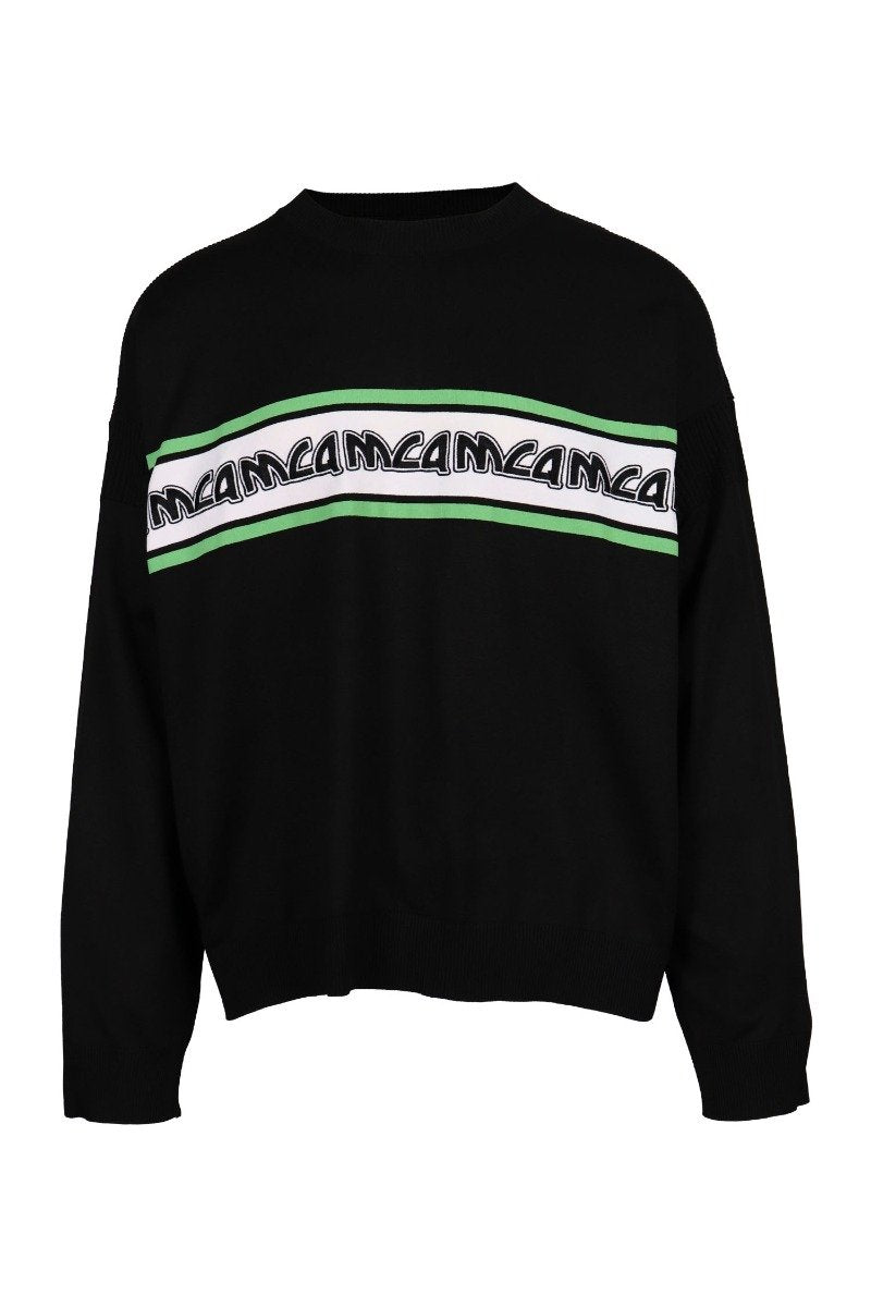 Metal Mcq Logo Sweater Men Fashion Polyamide Long-Sleeve Casual Top Classic