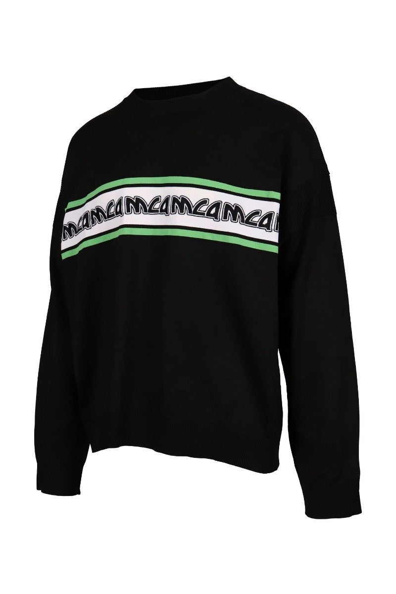Metal Mcq Logo Sweater Men Fashion Polyamide Long-Sleeve Casual Top Classic