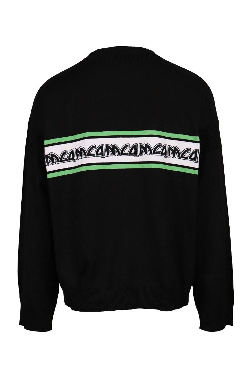 Metal Mcq Logo Sweater Men Fashion Polyamide Long-Sleeve Casual Top Classic