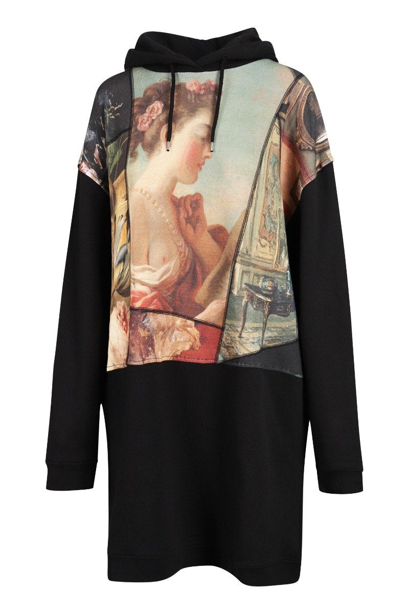Dutch Master Hoodie Dress Cotton Women Fashion Casual Basic Dress