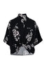 Flaming Dedilah Knot Shirt Fashion Basic Floral Prints 