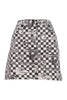 Psychedelic High Waist Skirt Women Fashion MCQ Cotton Stylish Designer