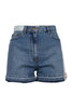 Patched Denim Short Women Fashion MCQ Cotton Casual Jeans Classic