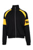 Metal Mcq Logo Jacket Men Fashion Cotton-Blend Long-Sleeve Raised-Collar Sporty Outwear Coat