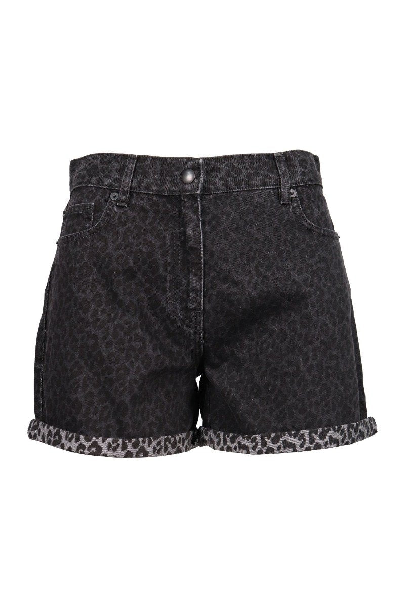 Leopard Print Hotpant Women Fashion MCQ Cotton Shorts Casual Stylish