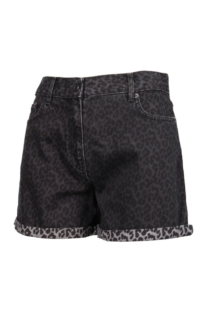 Leopard Print Hotpant Women Fashion MCQ Cotton Shorts Casual Stylish