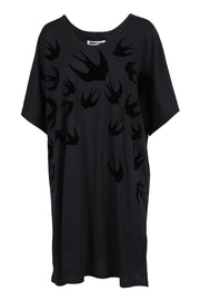 Swallow Tank Dress Women Fashion MCQ Cotton Oversize Casual Onepiece