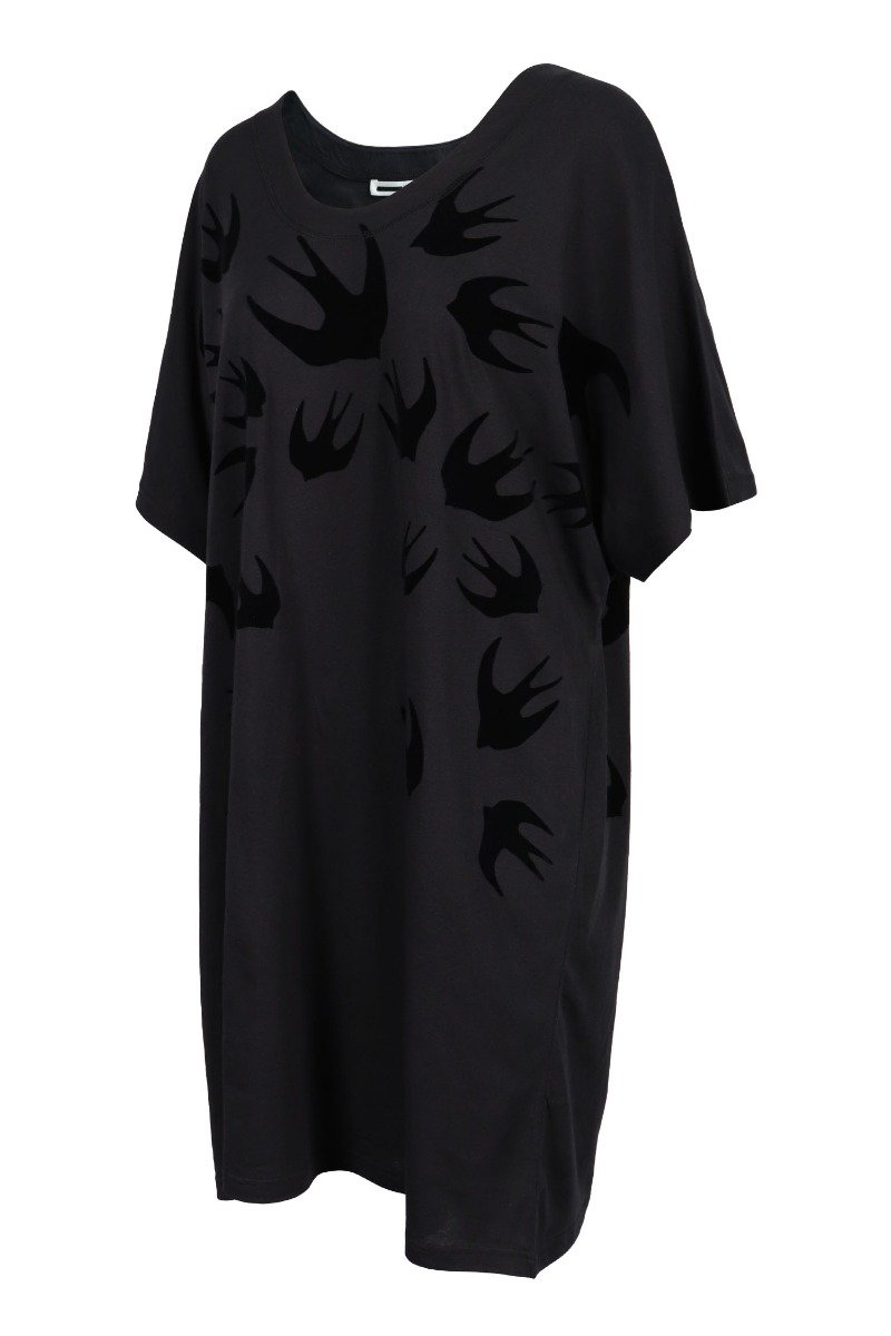 Swallow Tank Dress Women Fashion MCQ Cotton Oversize Casual Onepiece