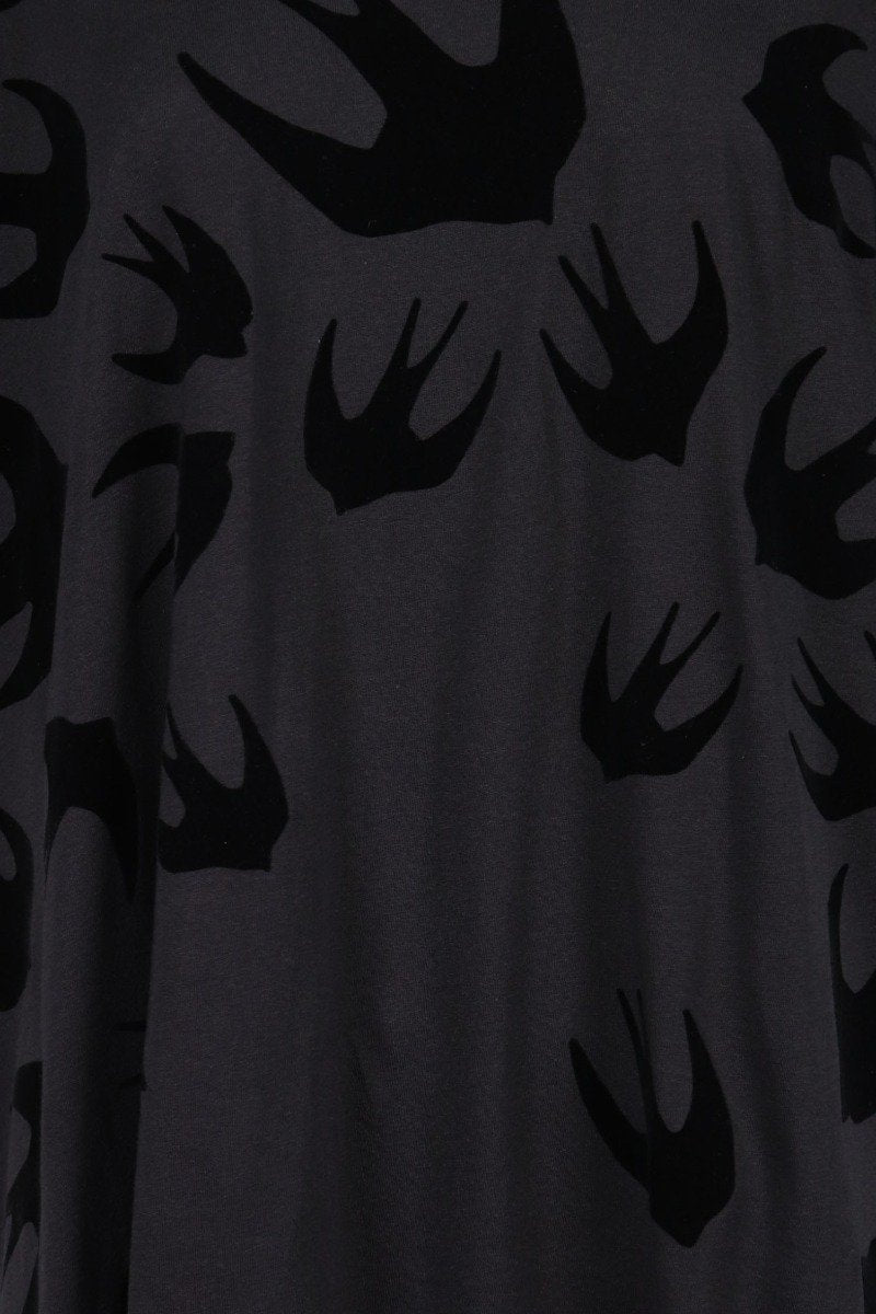 Swallow Tank Dress Women Fashion MCQ Cotton Oversize Casual Onepiece