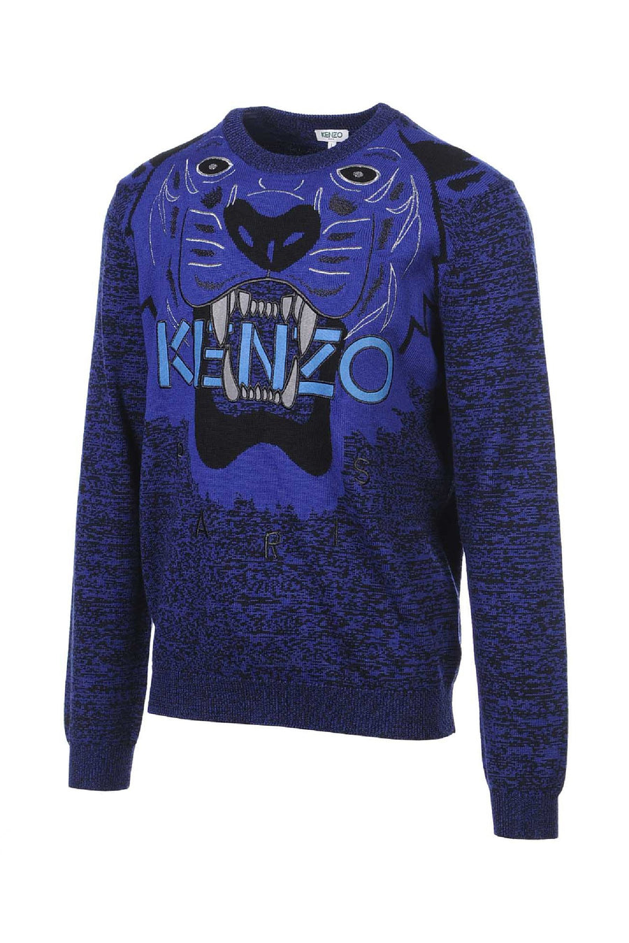 Tiger Sweater Men Fashion Kenzo Paris Mouline Wool Long Sleeve Top