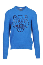 Silicon Tiger Sweater Men Fashion Kenzo Paris Cotton Knit Long Sleeve