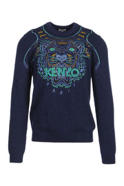 Big Tiger Sweater Long Sleeves Cotton Unisex Men Women