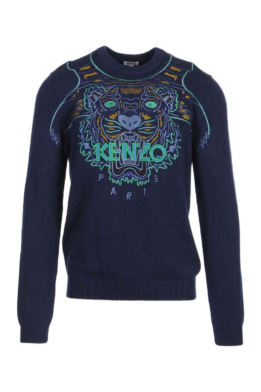 Big Tiger Sweater Long Sleeves Cotton Unisex Men Women
