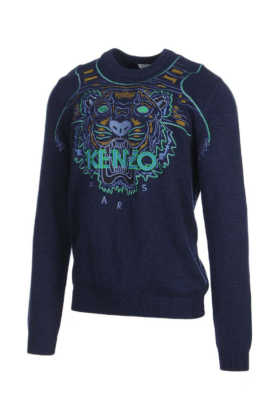 Big Tiger Sweater Long Sleeves Cotton Unisex Men Women