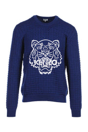 Tiger Sweater Men Fashion Kenzo Paris Wool Long Sleeve Top