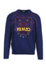 Tiger Sweater Men Jumper Fashion Kenzo Paris Wool-Cotton Blend Long Sleeve Top