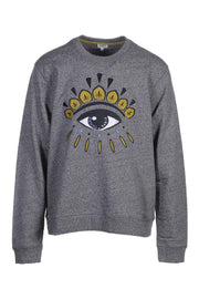 Eye Sweatshirt Cotton Long Sleeves Kenzo Paris Fashion Sweater Basic Casual