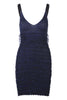 Lurex Bodycon Dress Women Fashion Kenzo Paris Deep-V Viscose-Blend Sleeveless Flutted Designer Stylish