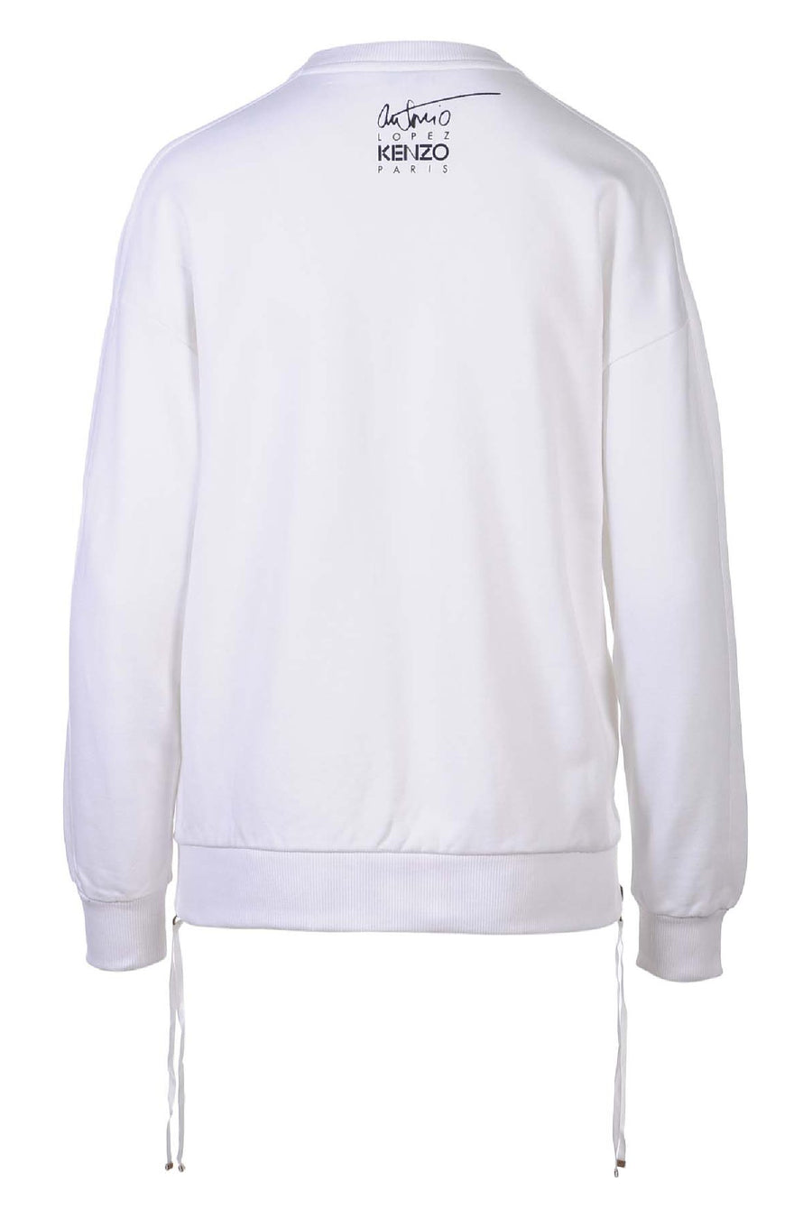 Zipped Sweatshirt kenzo Antonio Lopez Donna Jordan Disco Marilyn 100% cotton white