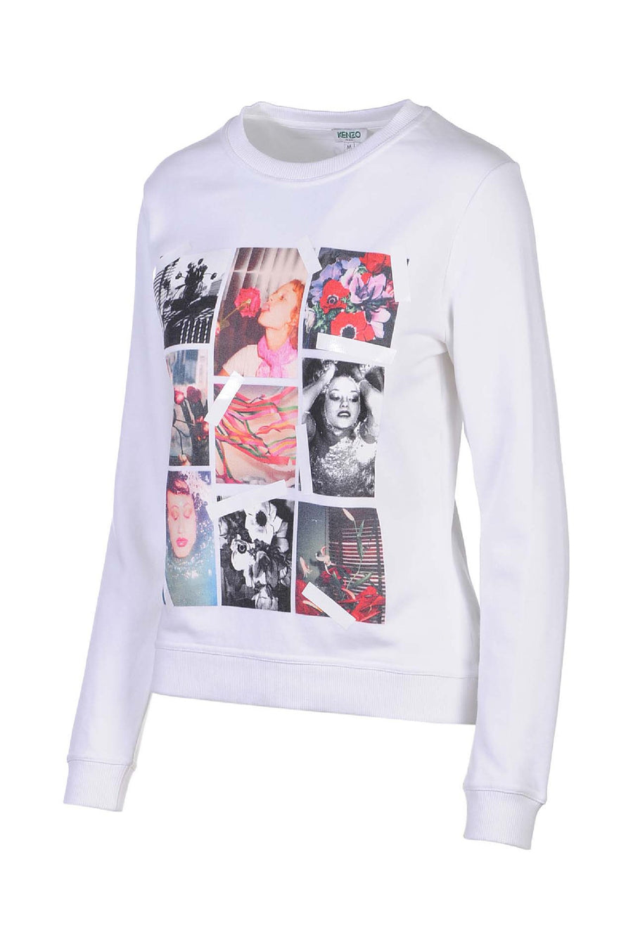 Photo Collage Sweatshirt Women Fashion Kenzo Paris Antonio Lopez Long-Sleeve Cotton Donna Jordan Pat Cleveland