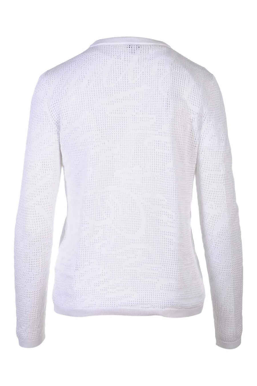 Disco Lyrics Sheer Sweater Crew Neck Cotton Long Sleeves Basic Casual Unisex Men Women