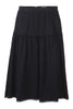 Midi A-Line Skirt Women Fashion Kenzo Paris A-line Silk Flared Casual Stylish