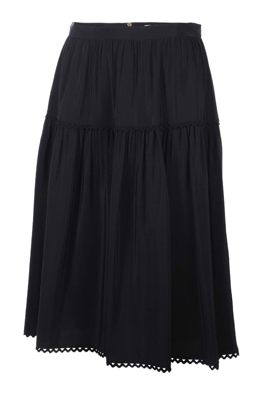 Midi A-Line Skirt Women Fashion Kenzo Paris A-line Silk Flared Casual