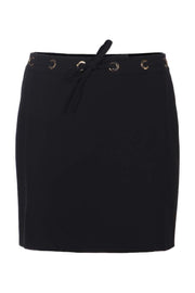 Eyelets Mini Skirt Kenzo Paris Skirt Bottom Women Fashion