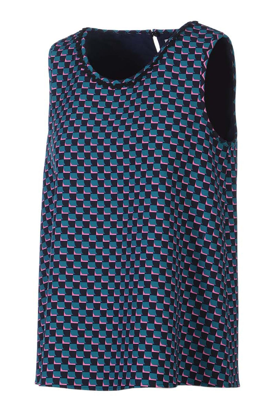 Sleeveless Top Women Fashion Kenzo Paris Polyester-Blend Casual Cool Pattern