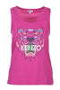 Tiger Sleeveless T-Shirt Women Fashion Cotton Scoop Neck Casual
