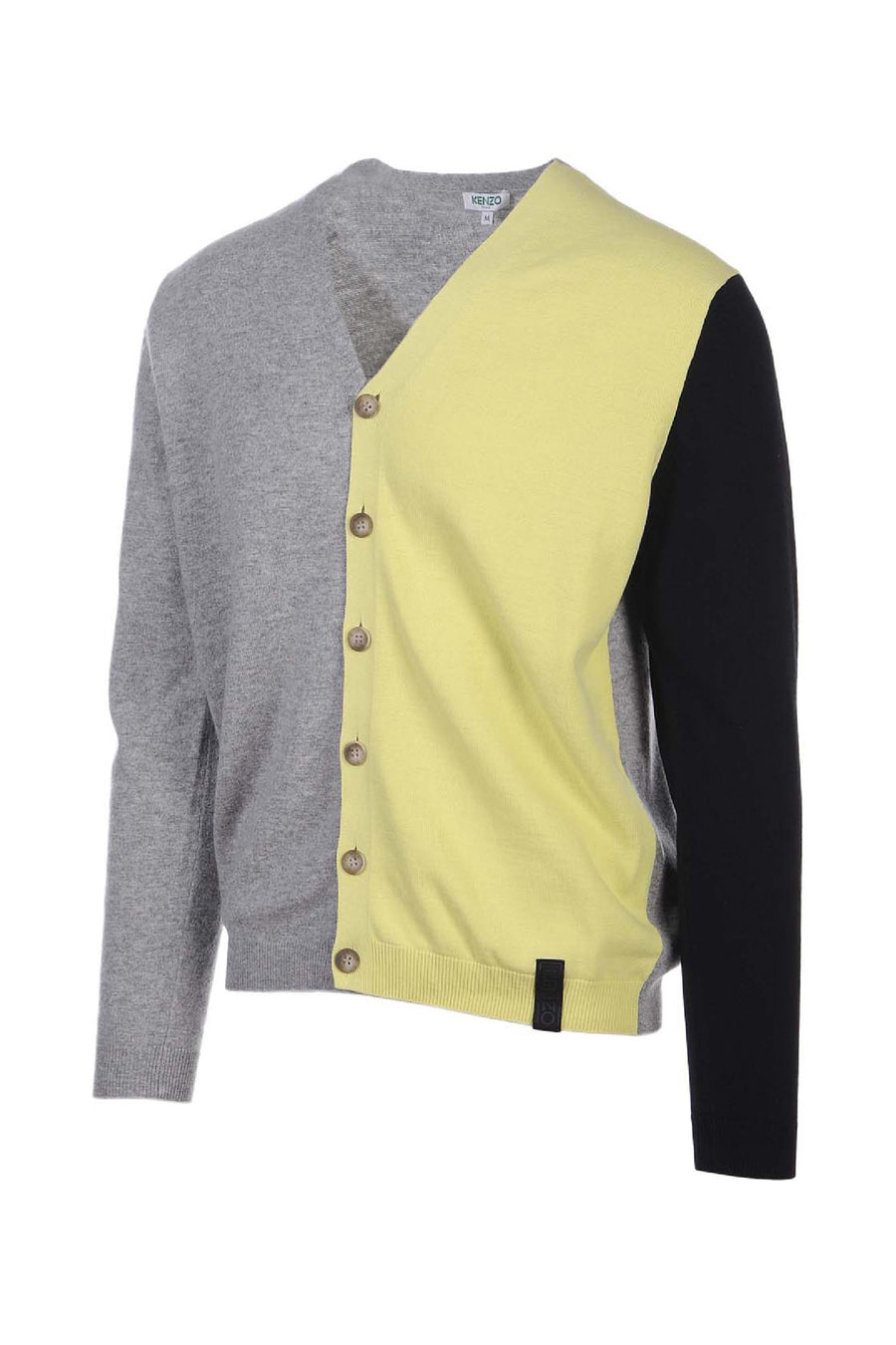 Colorblock Cardigan Paris Kenzo Designer Basic Casual Fashion Menswear 