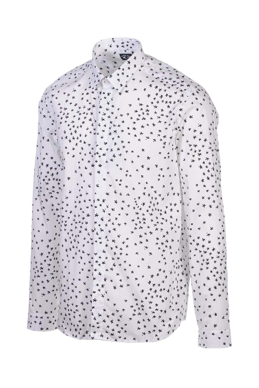 Flying K Shirt Kenzo Paris Top Long Sleeves Collar Smart Casual Menswear 