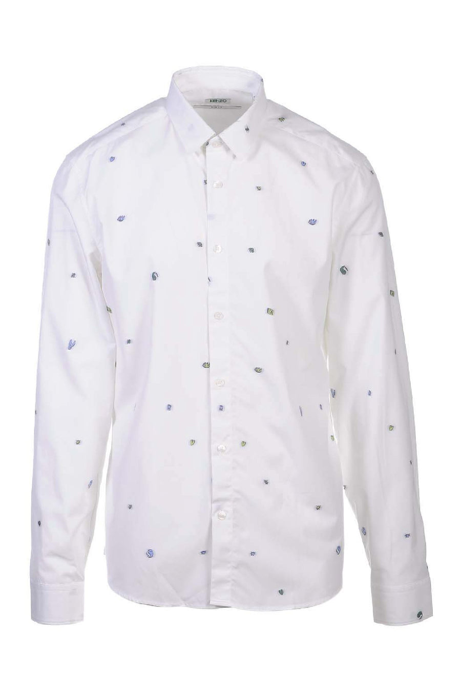 Charms Slim Fit Shirt Casual Formal Menswear Collar Long Sleeves Kenzo Paris