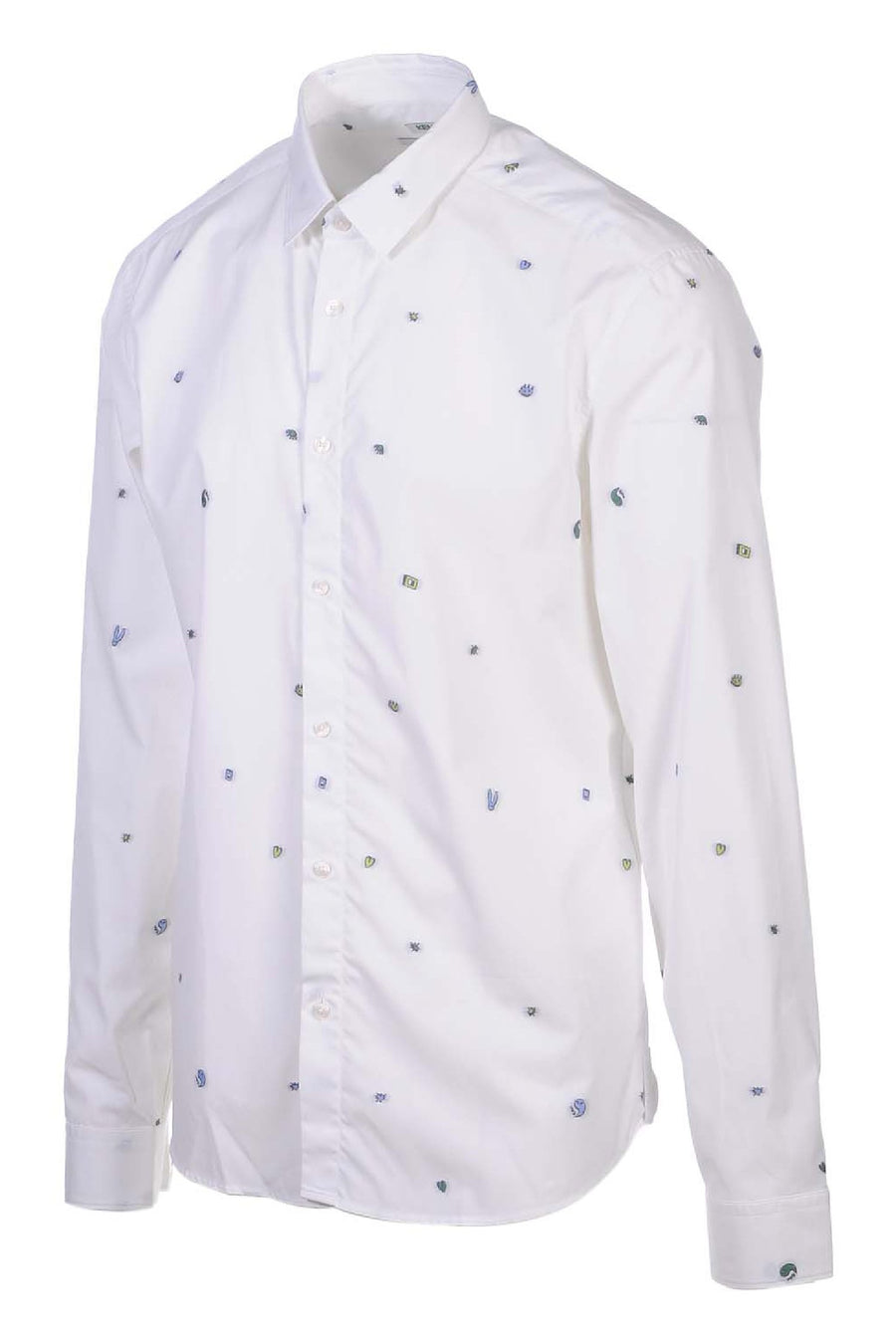 Charms Slim Fit Shirt Casual Formal Menswear Collar Long Sleeves Kenzo Paris