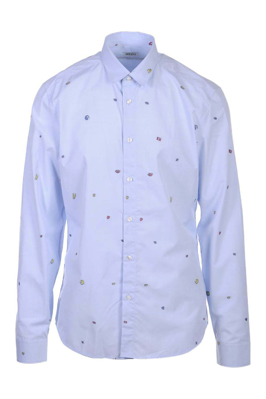 Charms Slim Fit Shirt Casual Formal Menswear Collar Long Sleeves Kenzo Paris
