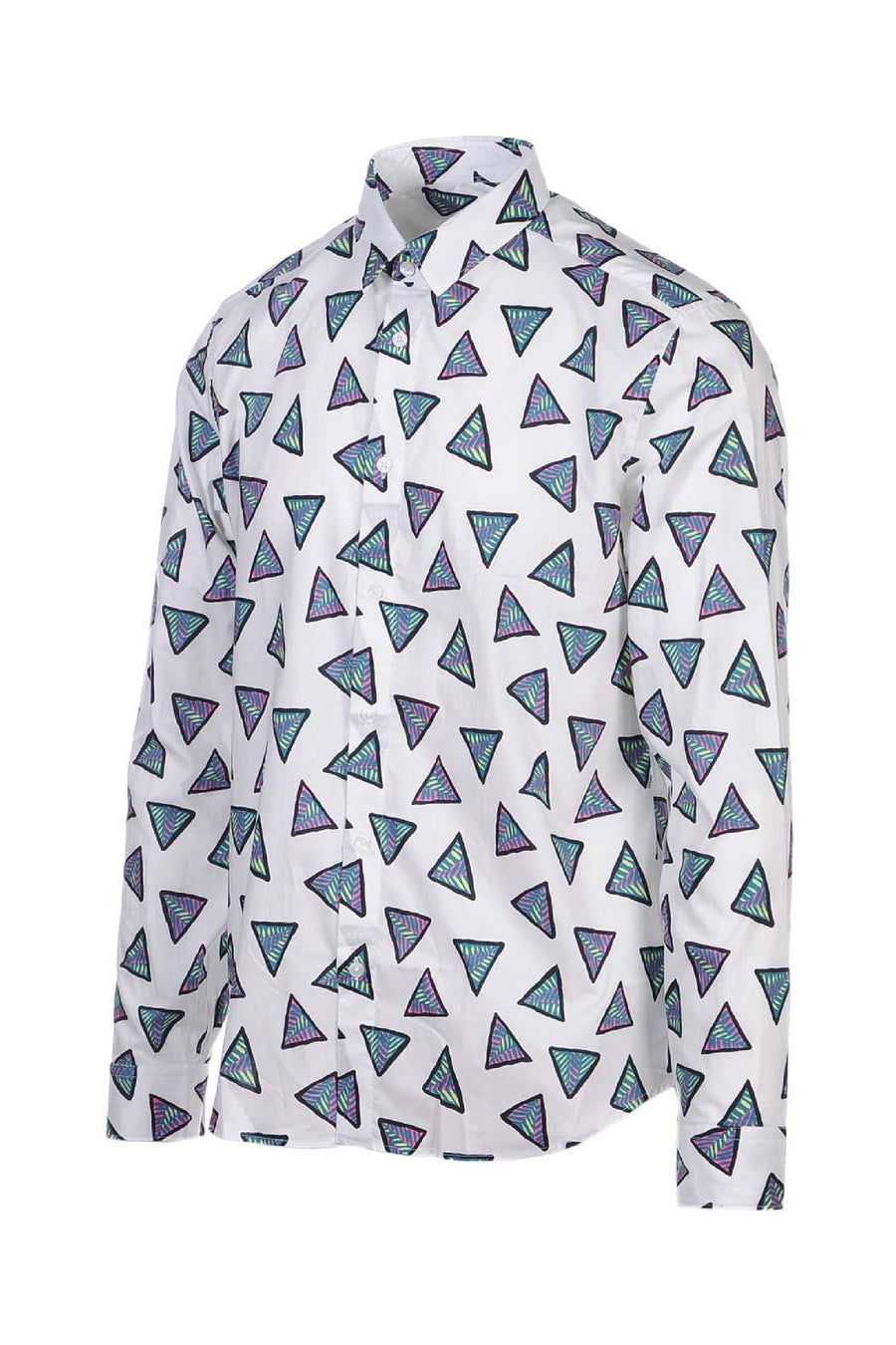 Bermudas Triangle Shirt Casual Basic Long Sleeves Collar Unisex Men Women