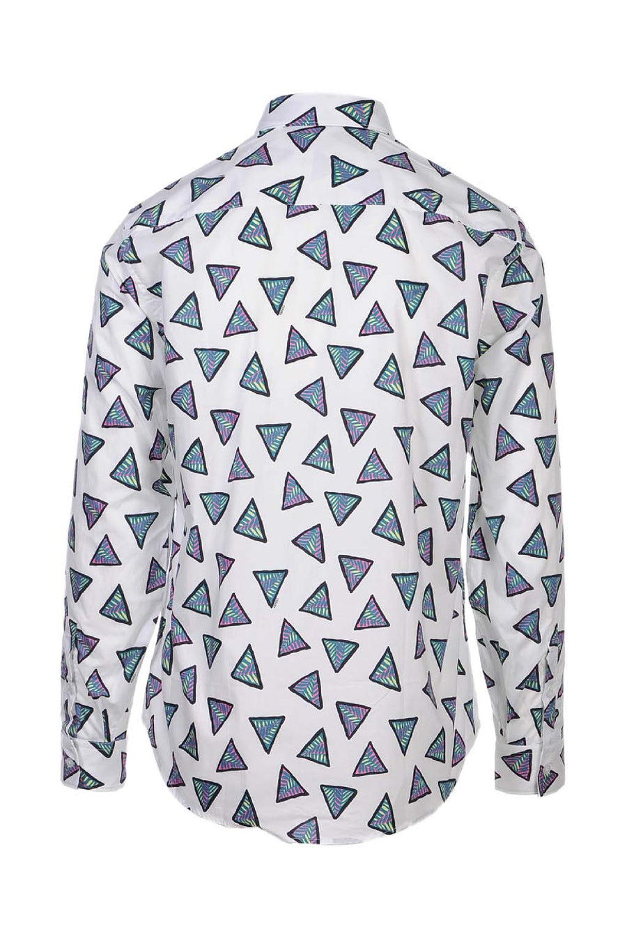 Bermudas Triangle Shirt Casual Basic Long Sleeves Collar Unisex Men Women