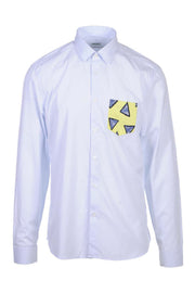 Bermudas Slim Shirt Kenzo Paris Collar Unisex Men Women Formal Basic Casual Prints