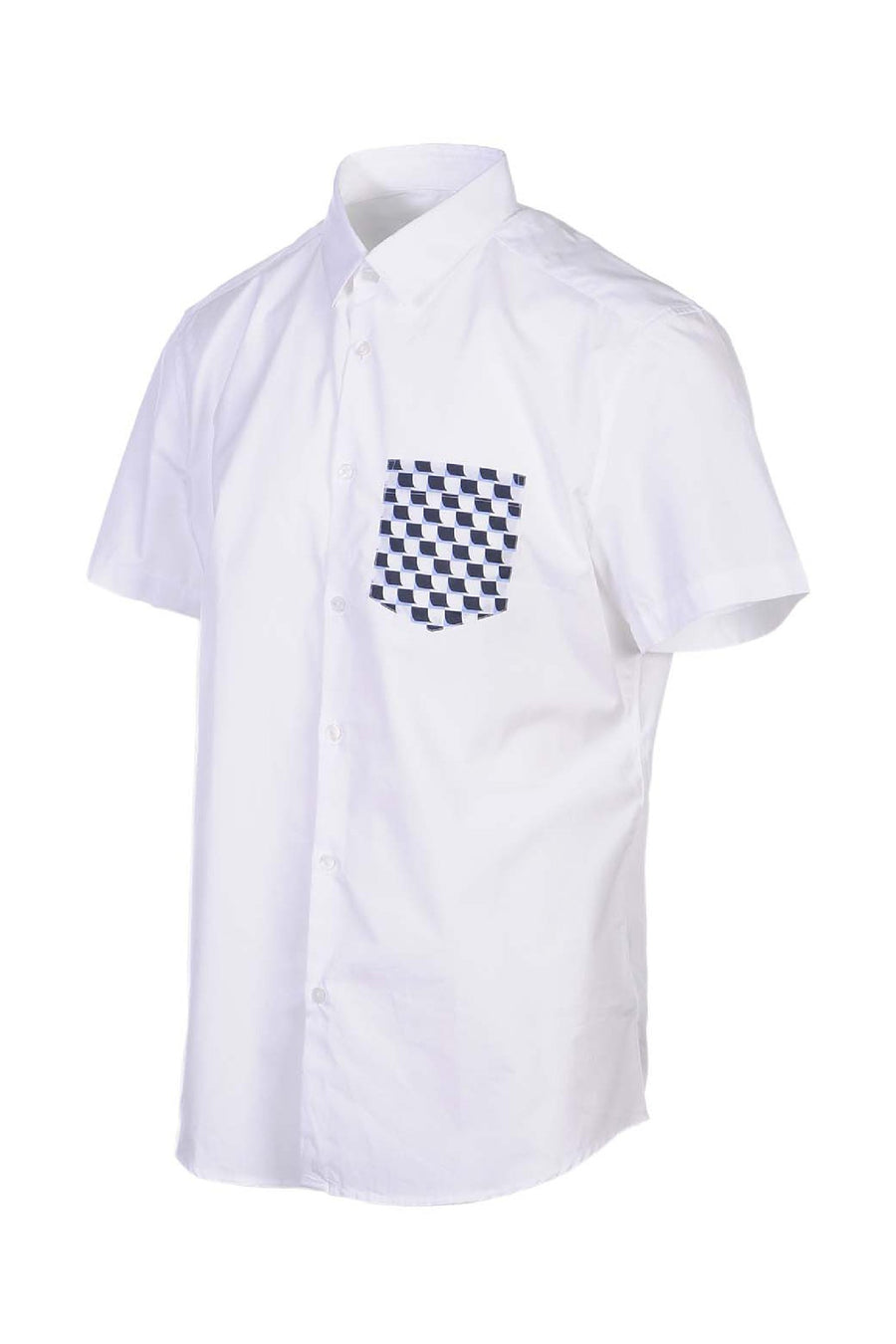 Short Sleeves Shirt Men Fashion Kenzo Paris  Slim Fit Semi-Formal Cotton