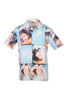 Pool Girls Short Sleeve Shirt Men Fashion Kenzo Paris Short Sleeve Cotton Bright Designer