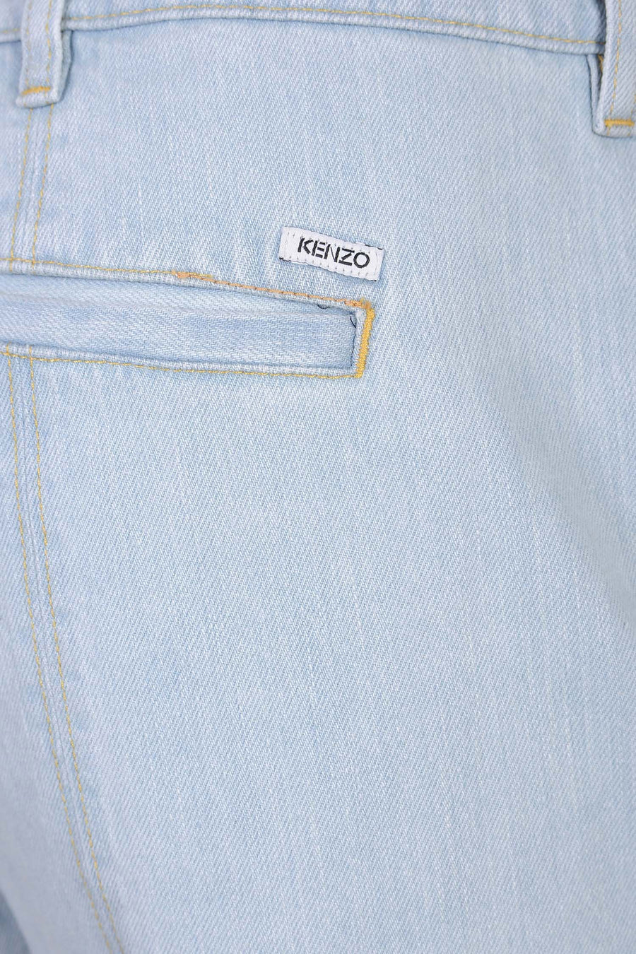 Panelled Jeans Men Fashion Kenzo Paris Cotton Denim Long Pants Designer Casual