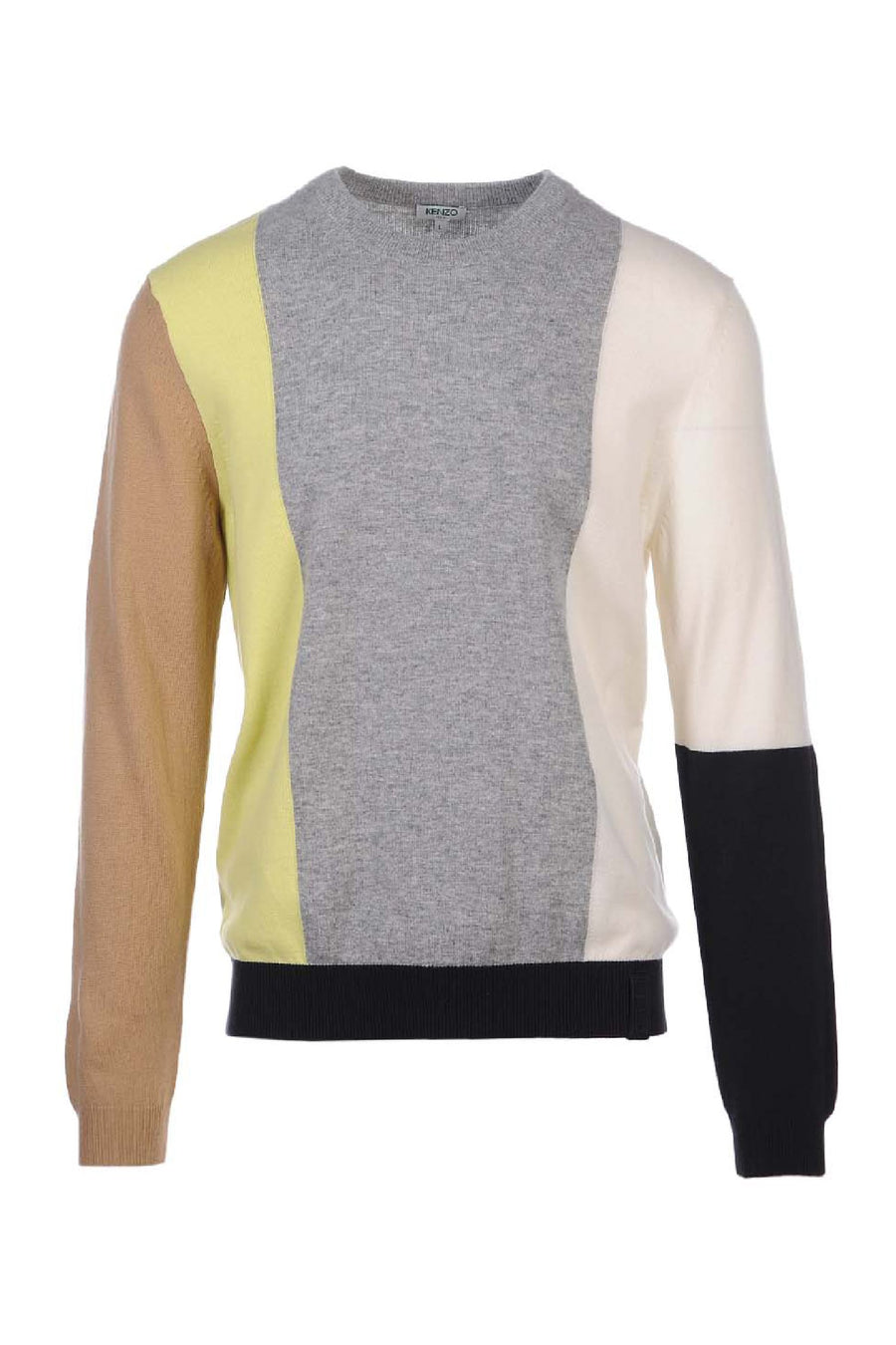 Colourblock Sweater Paris Kenzo Designer Basic Casual Fashion Menswear