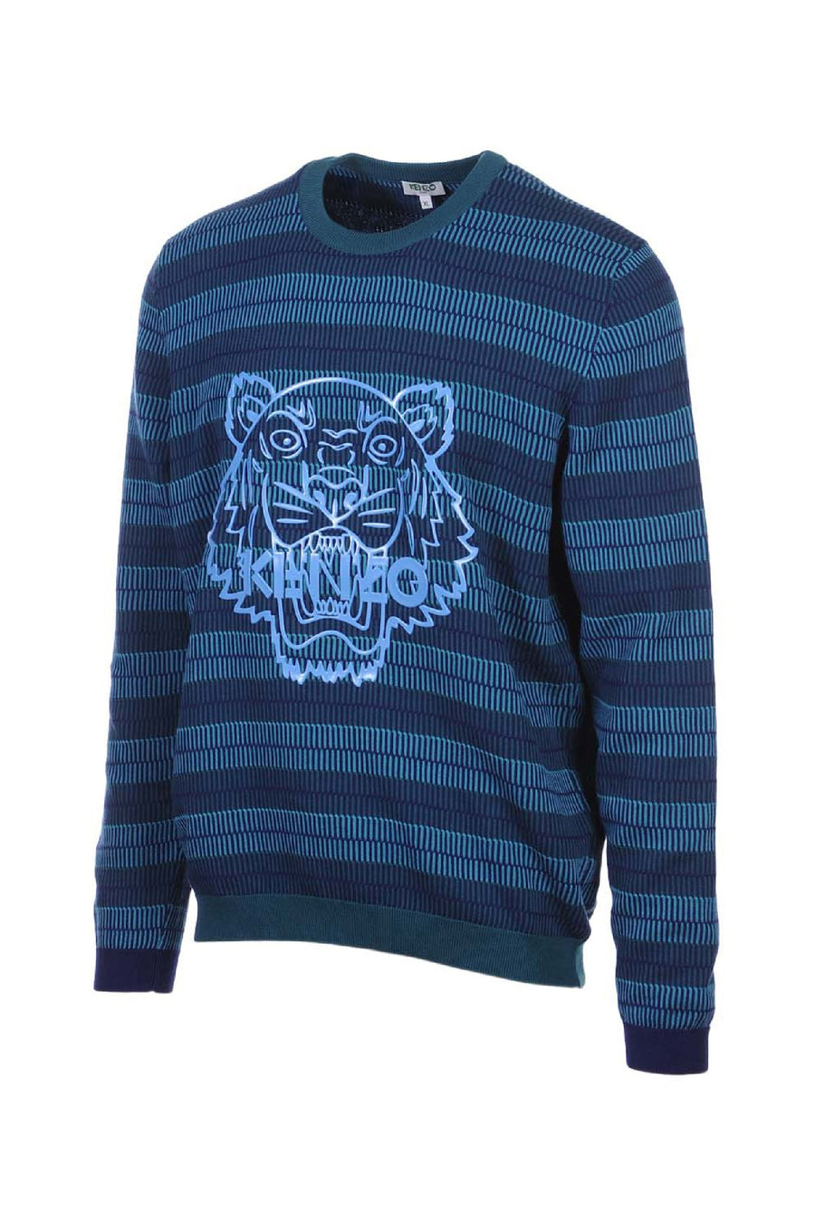 Silicon Tiger Sweater Men Fashion Kenzo Paris Cotton Knit Long Sleeve Regular-fit