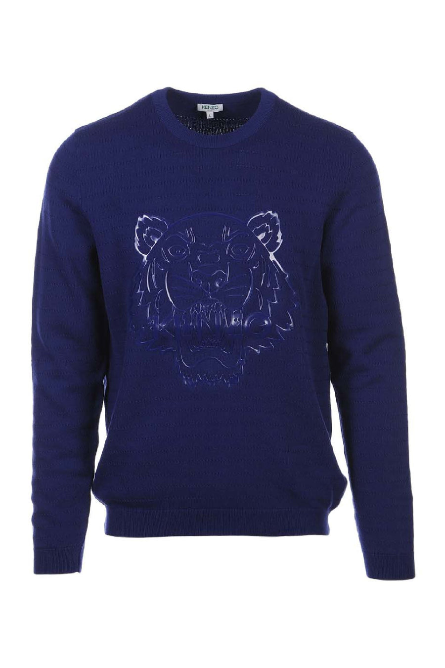 Silicon Tiger Sweater Men Fashion Kenzo Paris Cotton Knit Long Sleeve Regular-fit