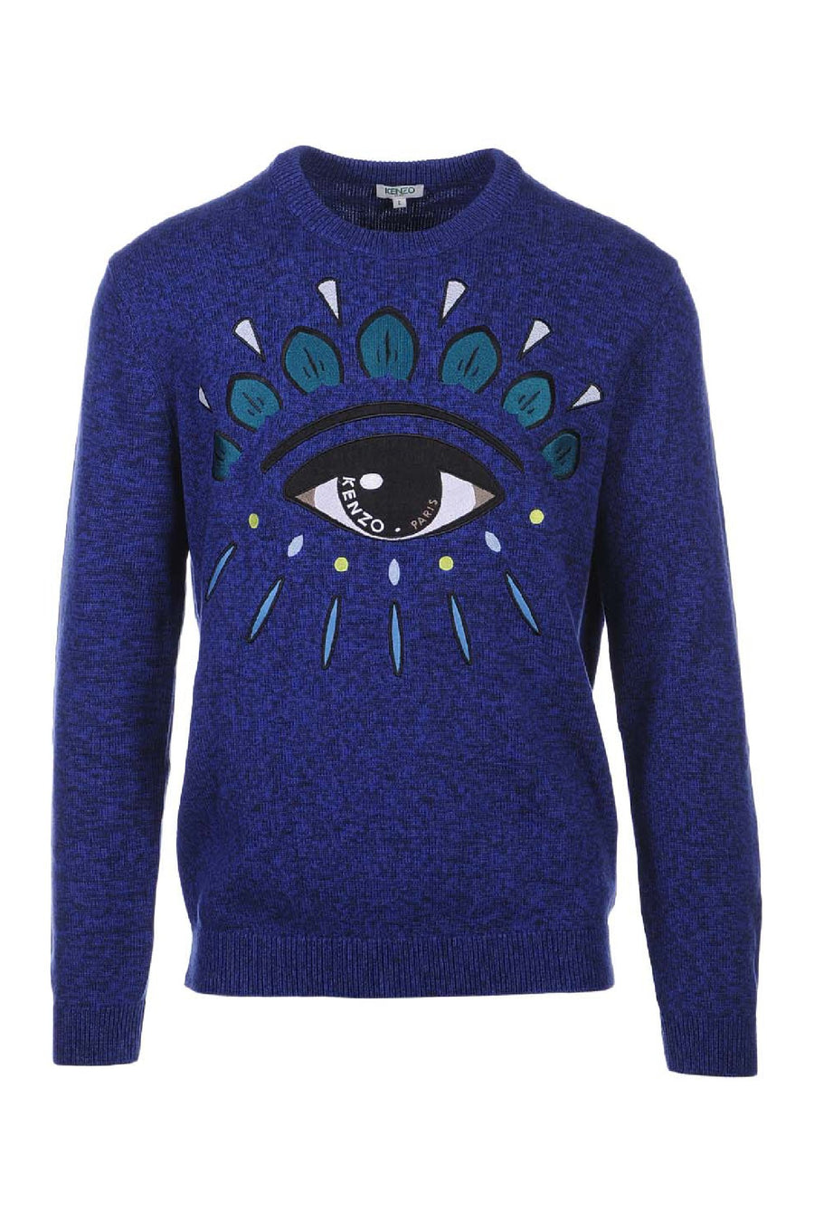 Eye Sweater Cotton Crew Neck Sweater Kenzo Paris Top Long Sleeves Unisex Men Women